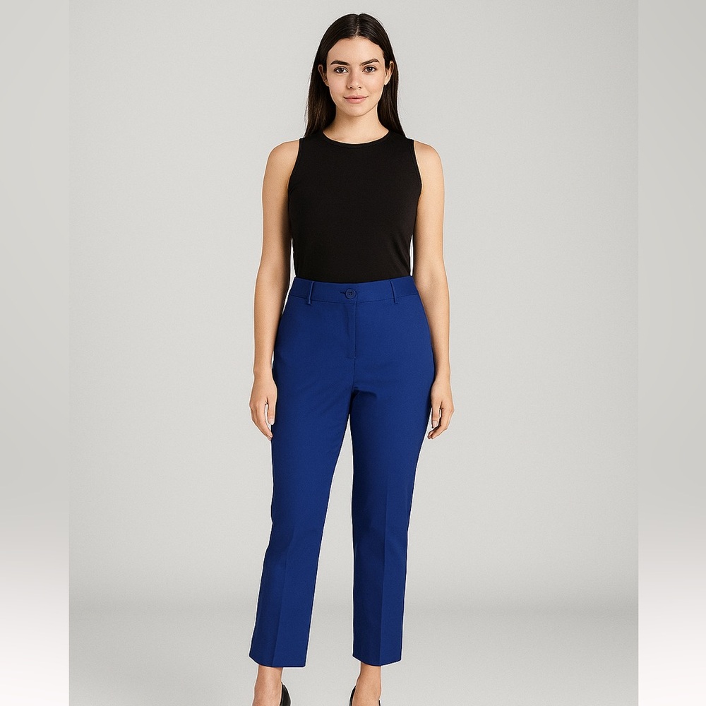 Hillary Radley Blue Cropped Dress Pants – Size 12, NWT